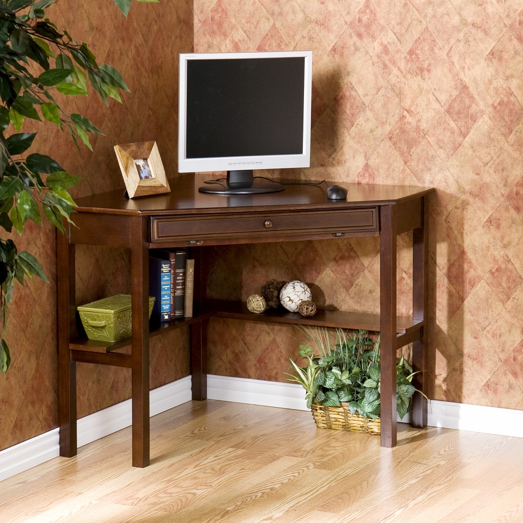 402033 Espresso Corner Computer Desk