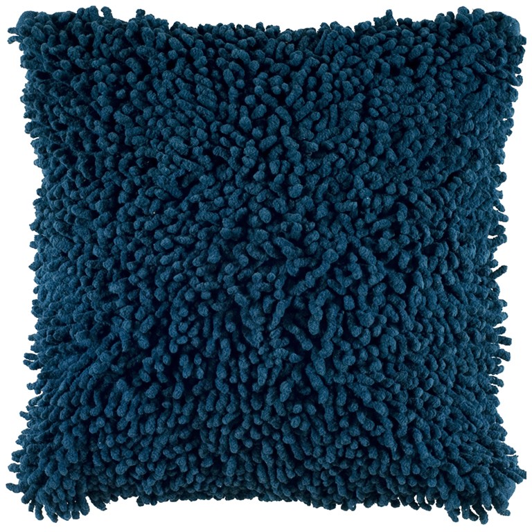 403116 Blue Boho Textured Modern Down Throw Pillow