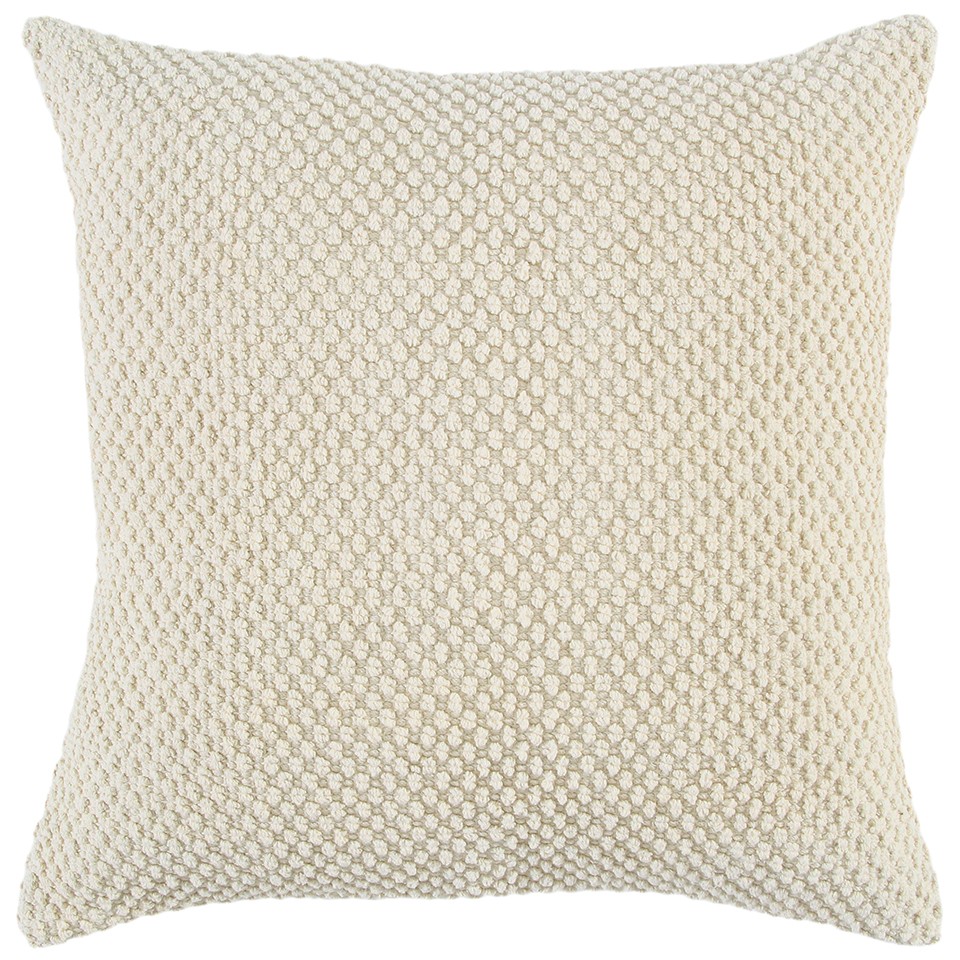 403489 Natural & Beige Nubby Textured Modern Throw Pillow