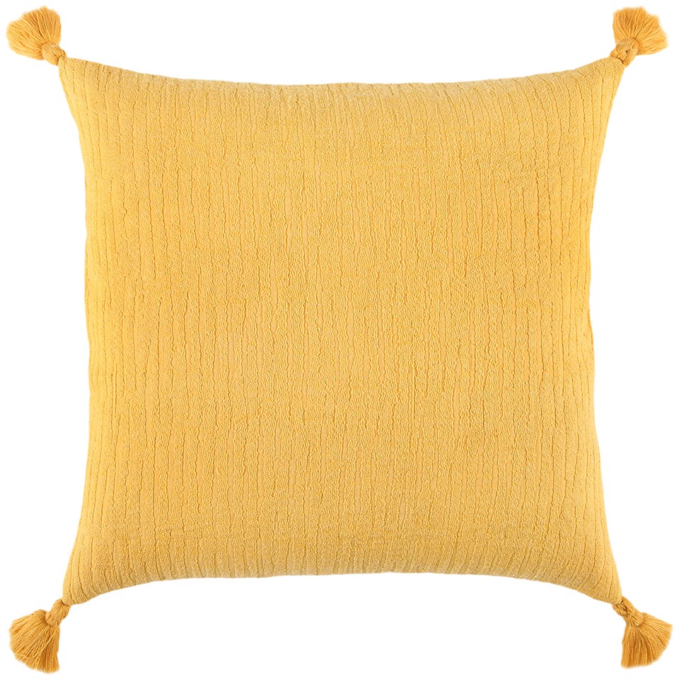 403494 Gold Solid Tonal Abstract Stripe Throw Pillow