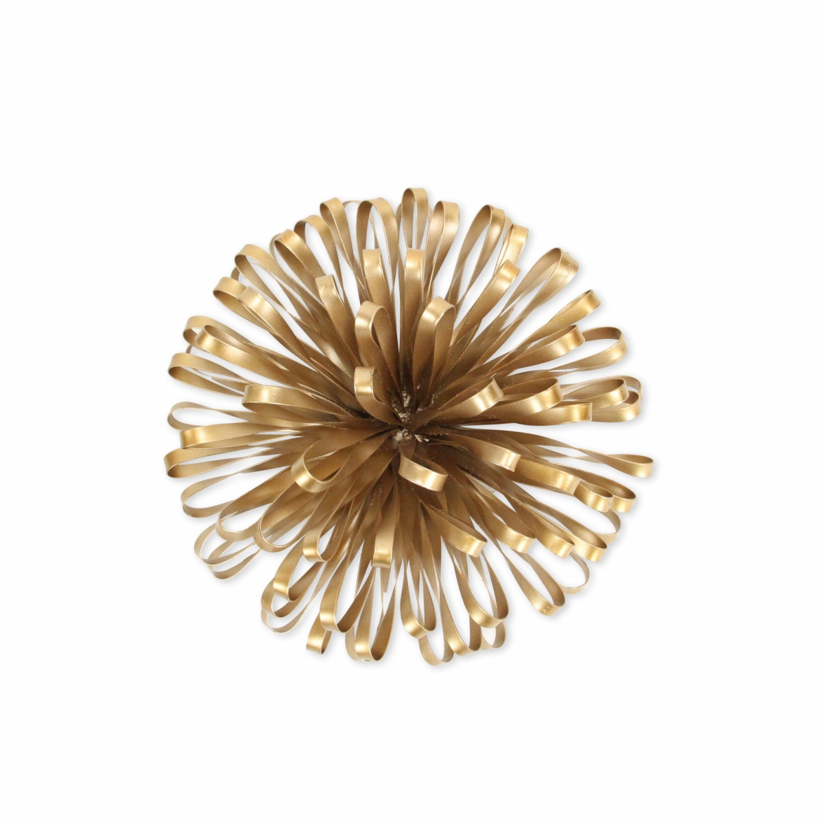 483269 5 in. Metal Abstract Hand Painted Sculpture, Gold