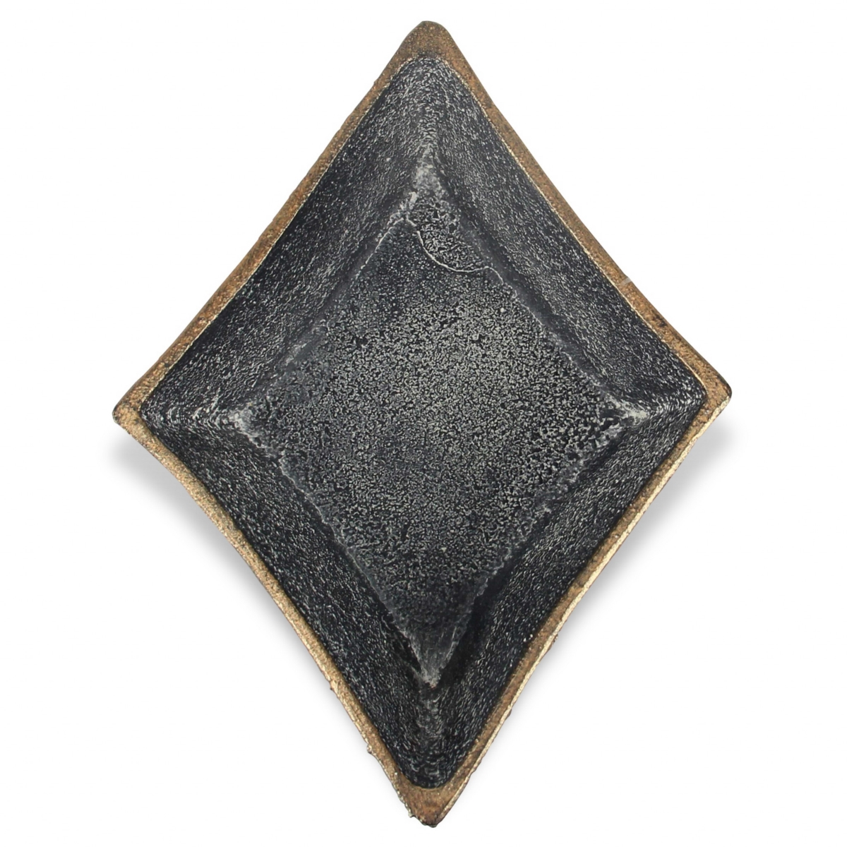 5 in. Novelty Metal Handmade Tray, Black
