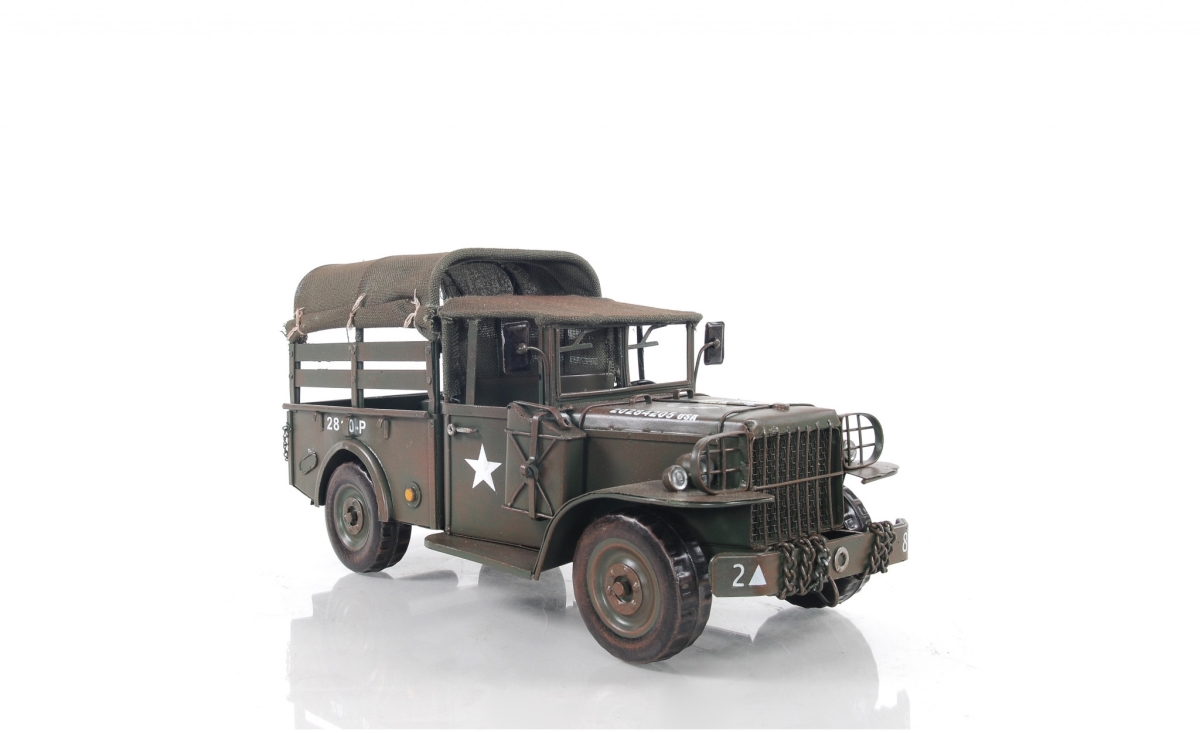 C1951 Dodge M42 Command Truck Sculpture, Army Green