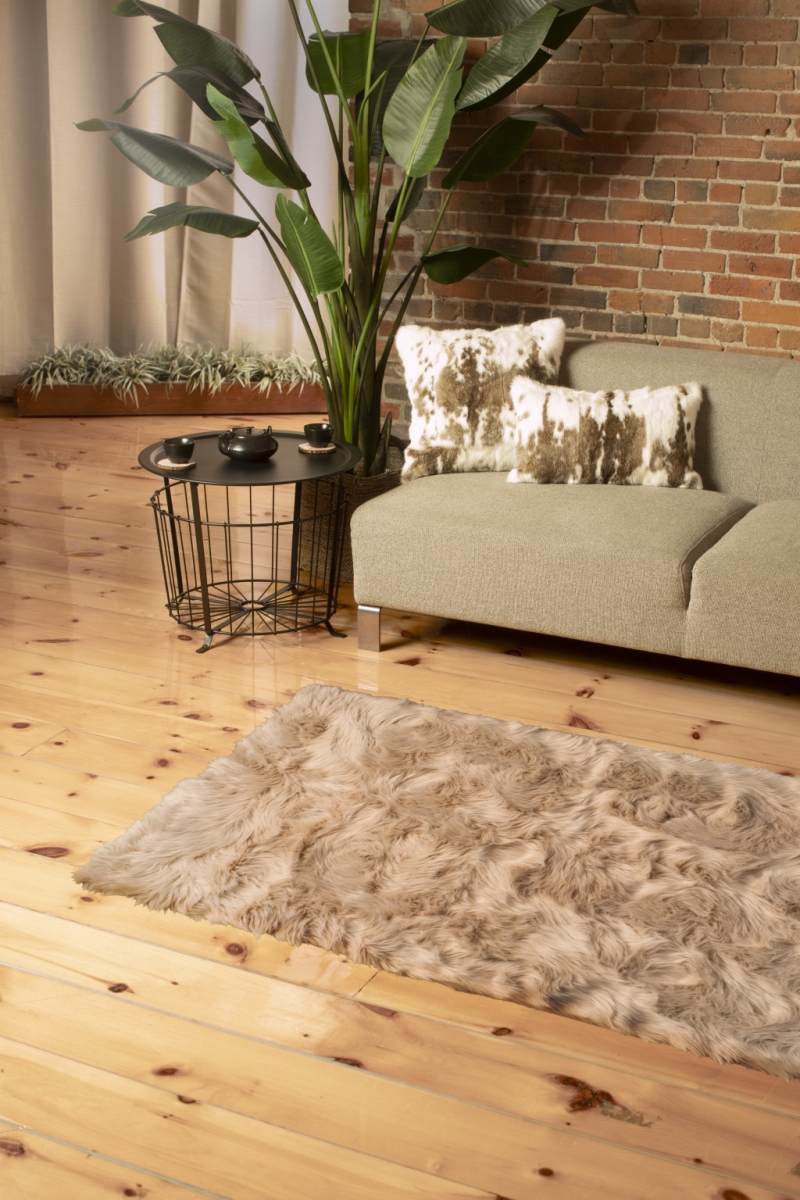 3 x 5 ft. Non Skid Rectangle Area Rug - Taupe