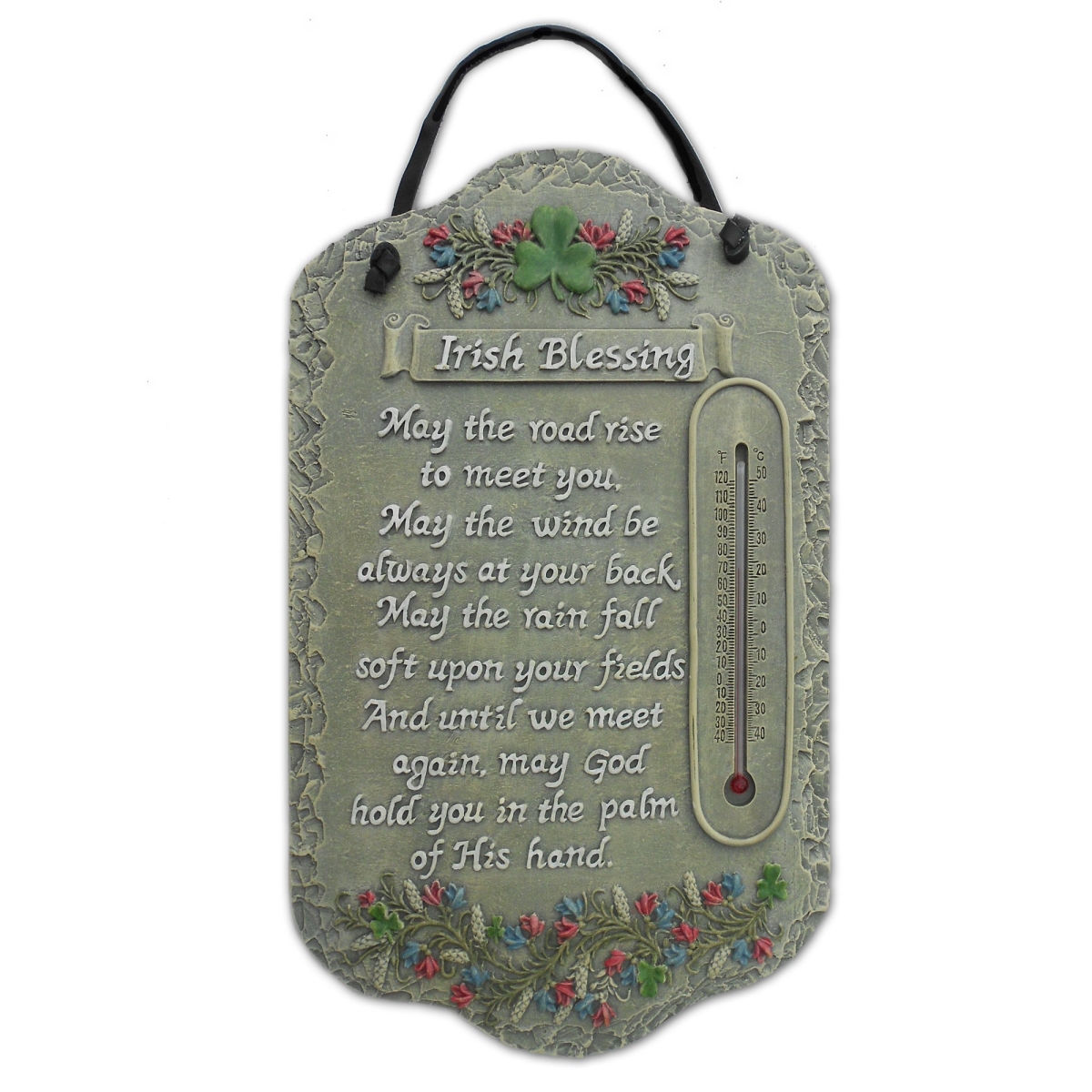 405169 Irish Blessing Indoor Outdoor Resin Welcome Wall Decor, Multi Color