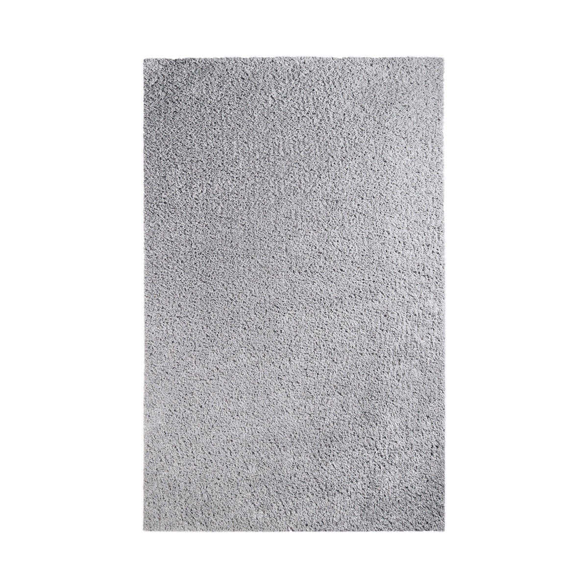 486789 4 x 6 ft. Shag Stain Resistant Rectangle Area Rug, Silver
