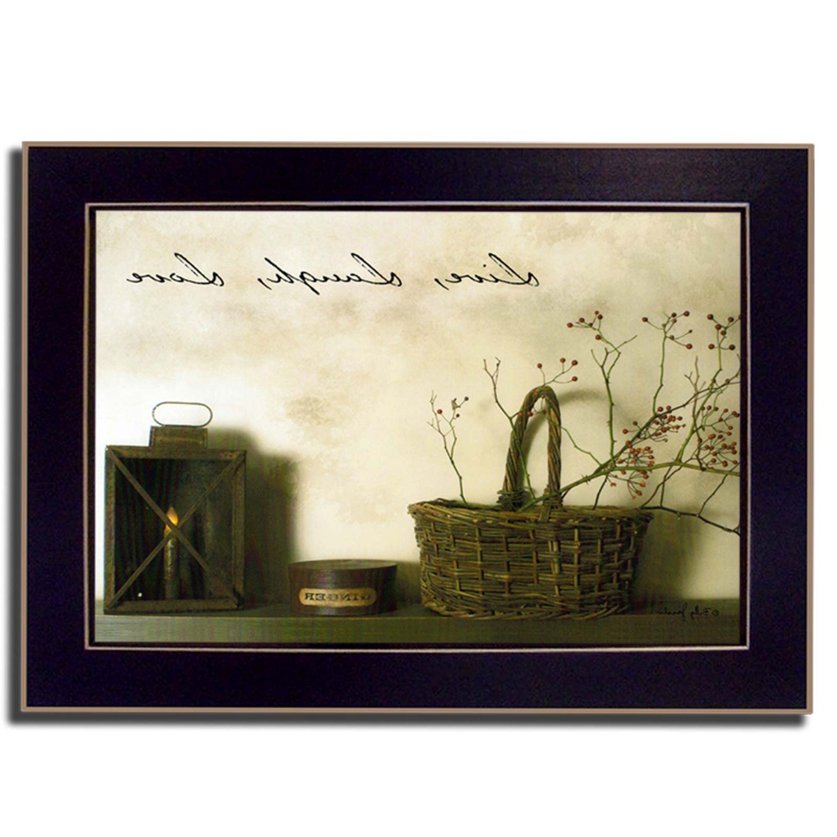 404621 Live Laugh & Love Black Framed Print Wall Art, Multi Color -  HomeRoots