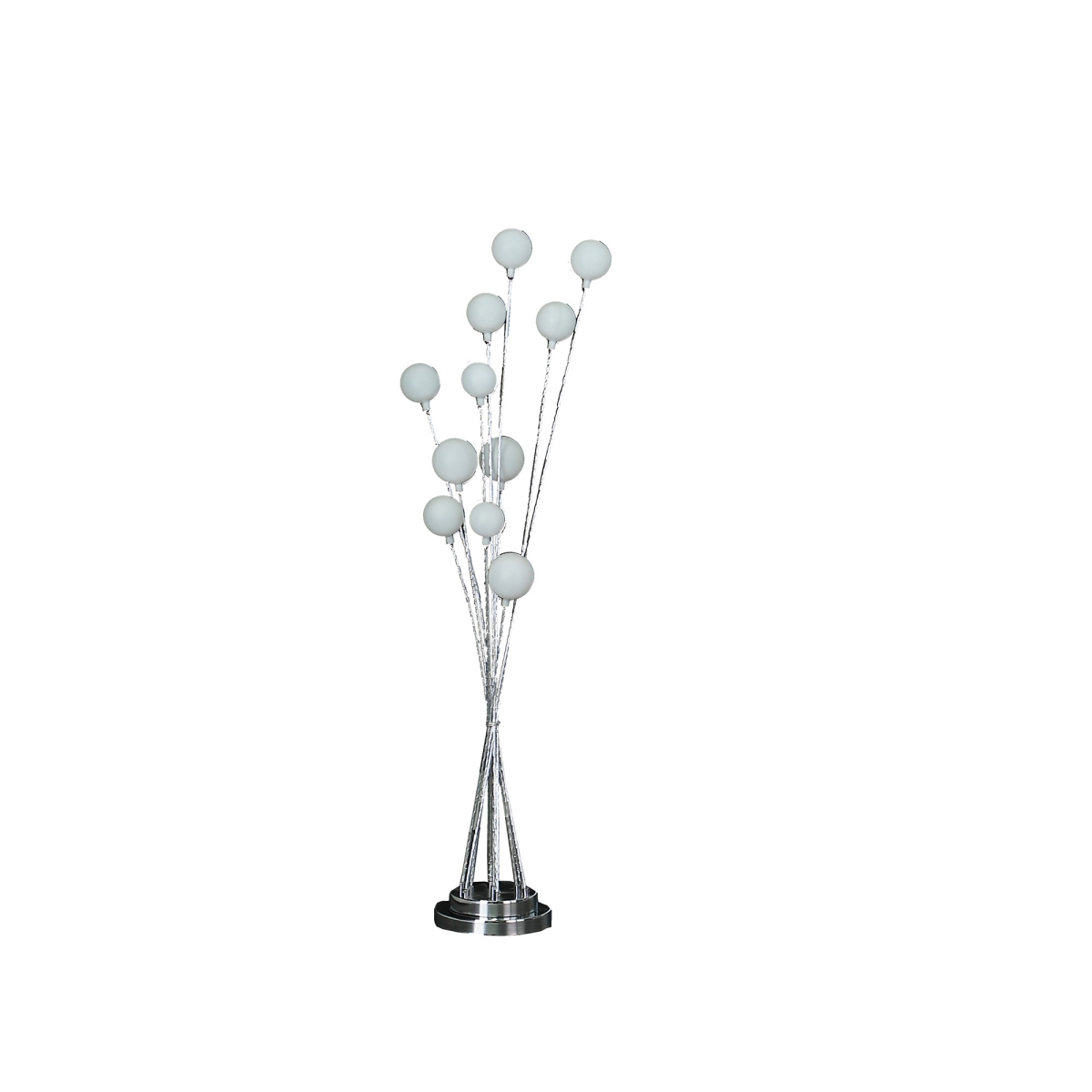 475640 46 in. Multi Light LED Novelty Floor Lamp, Chrome