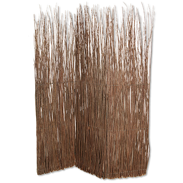1 x 63 x 84 in. Willow Adirondack Screen, Brown