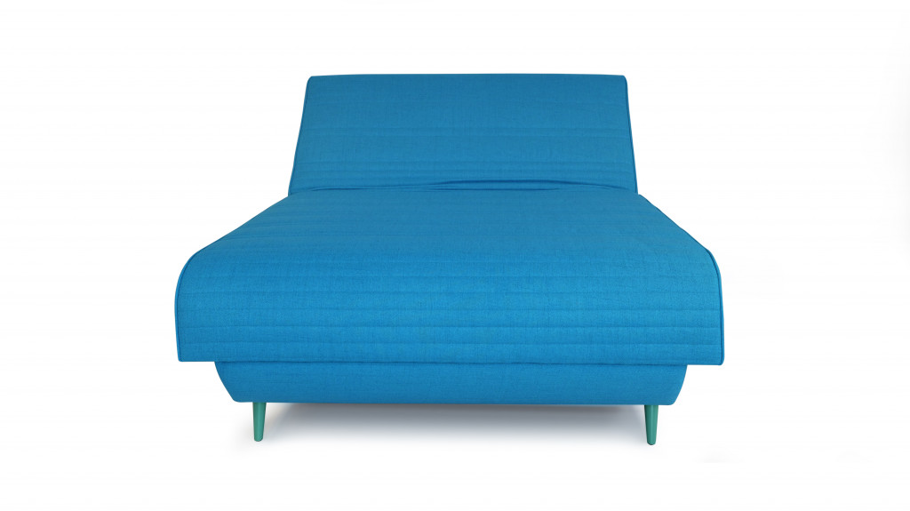 Adjustable Hybrid Storage Bed with Full Mattress, Aqua Blue