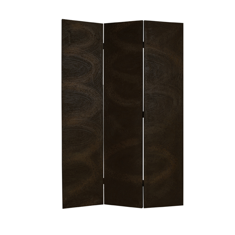 1 x 48 x 72 in. Wood Canvas Screen, Black