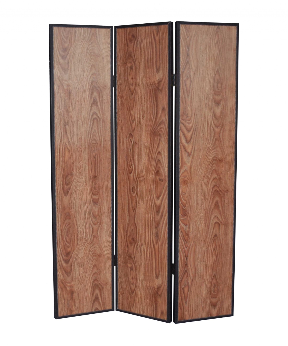 1 x 47 x 71 in. Wood Screen, Brown