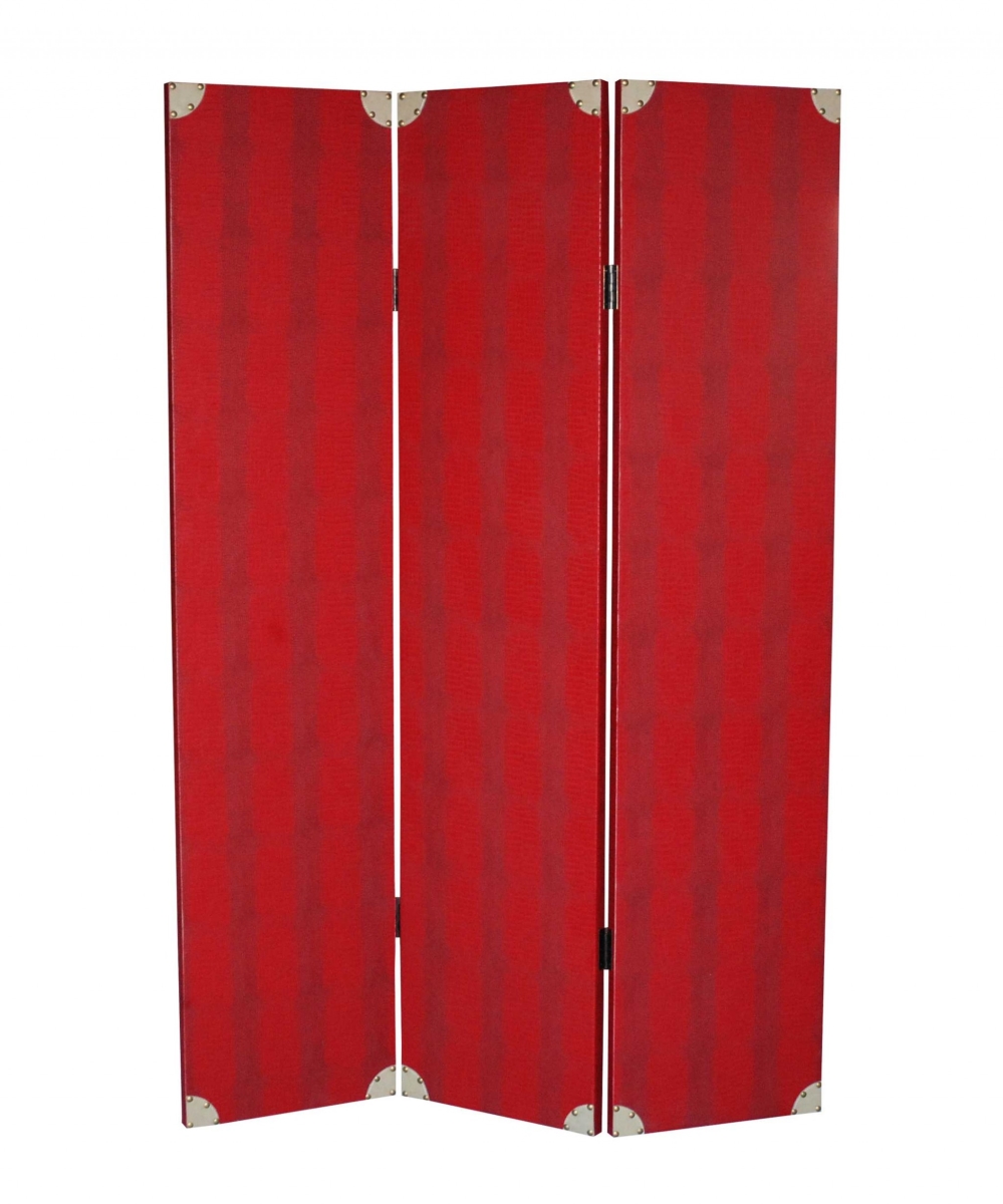 1 x 47 x 71 in. Wood Screen, Red