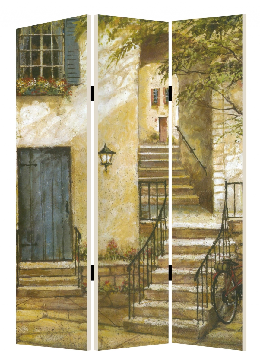 1 x 48 x 72 in. European Promenade Screen, Multi Color
