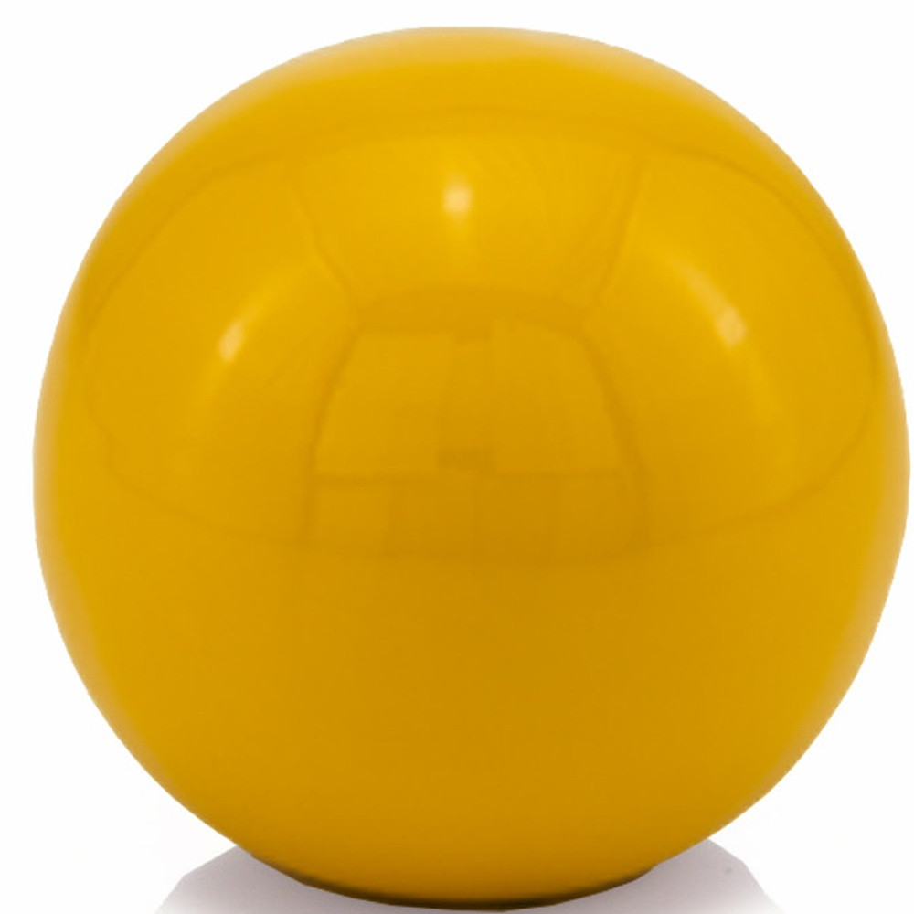 4 in. Metal Decorative Orb, Yellow