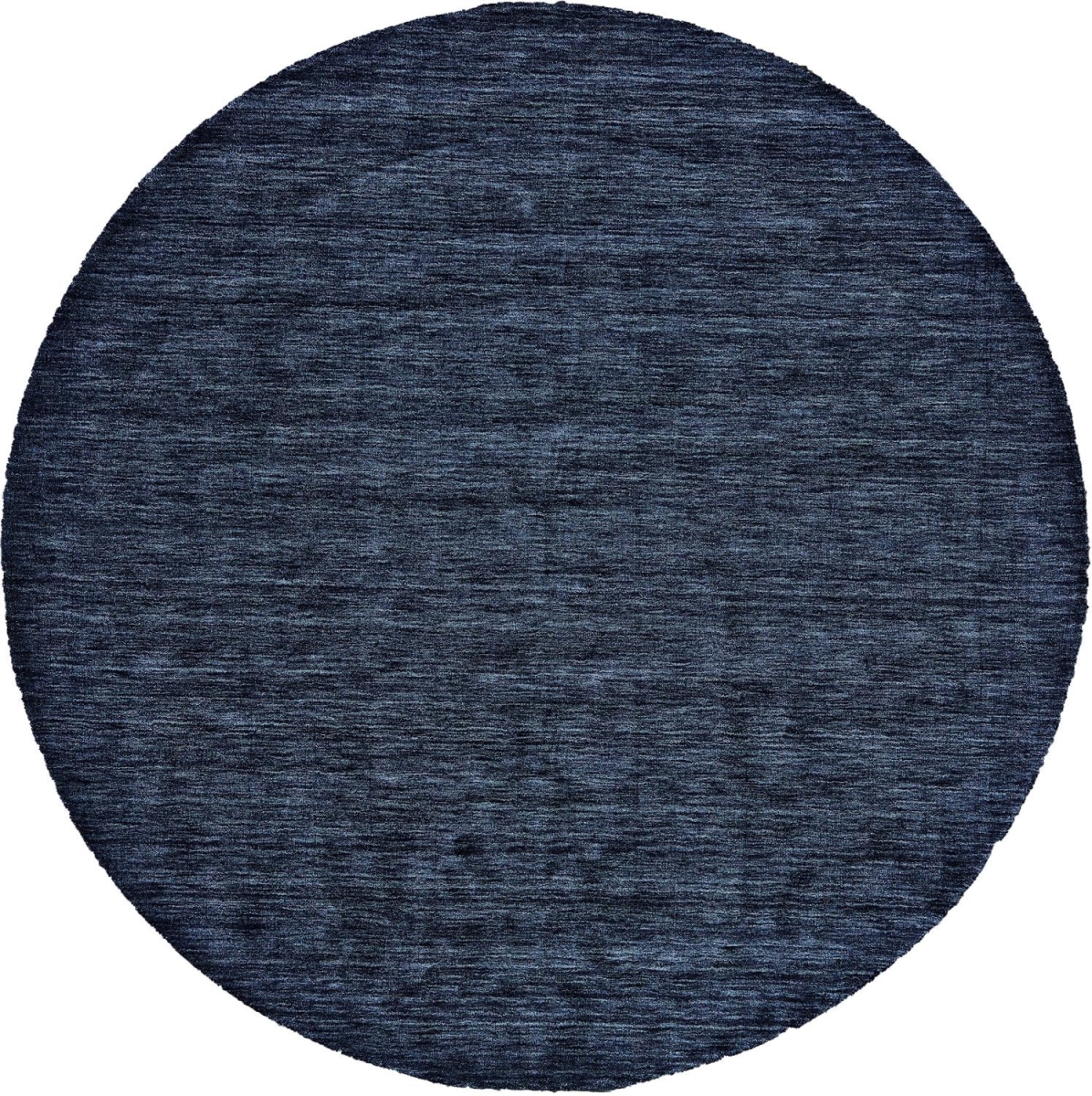 10 ft. Blue Wool Hand Woven Stain Resistant Round Area Rug - Blue - 10 ft.