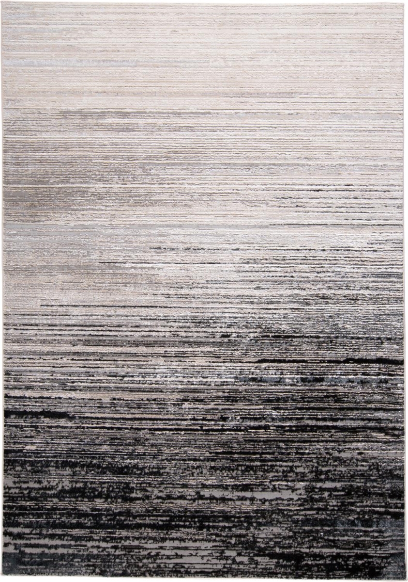 511546 9 x 12 ft. Black & Dark Gray Abstract Rectangle Area Rug