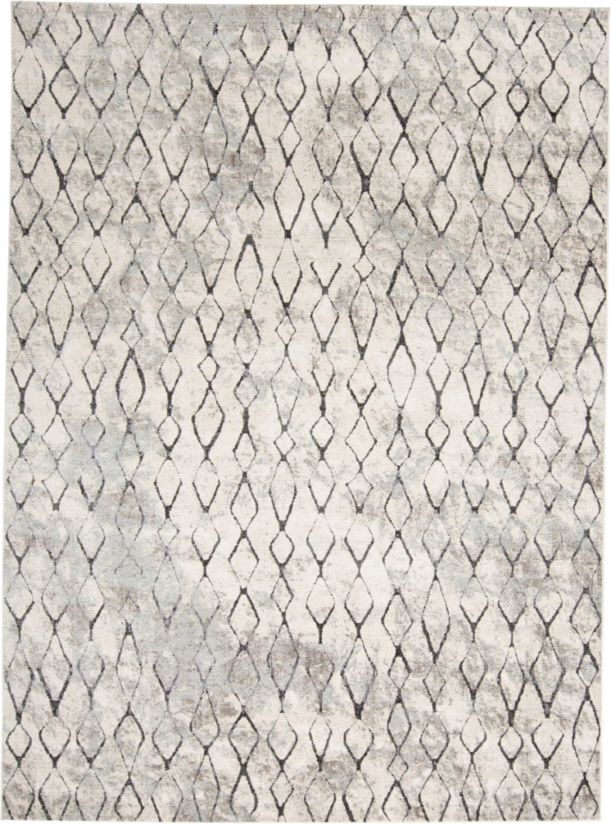 4 x 6 ft. Ivory Gray & Taupe Abstract Stain Resistant Rectangle Area Rug - Ivory Gray and Taupe - 4 x 6 ft.