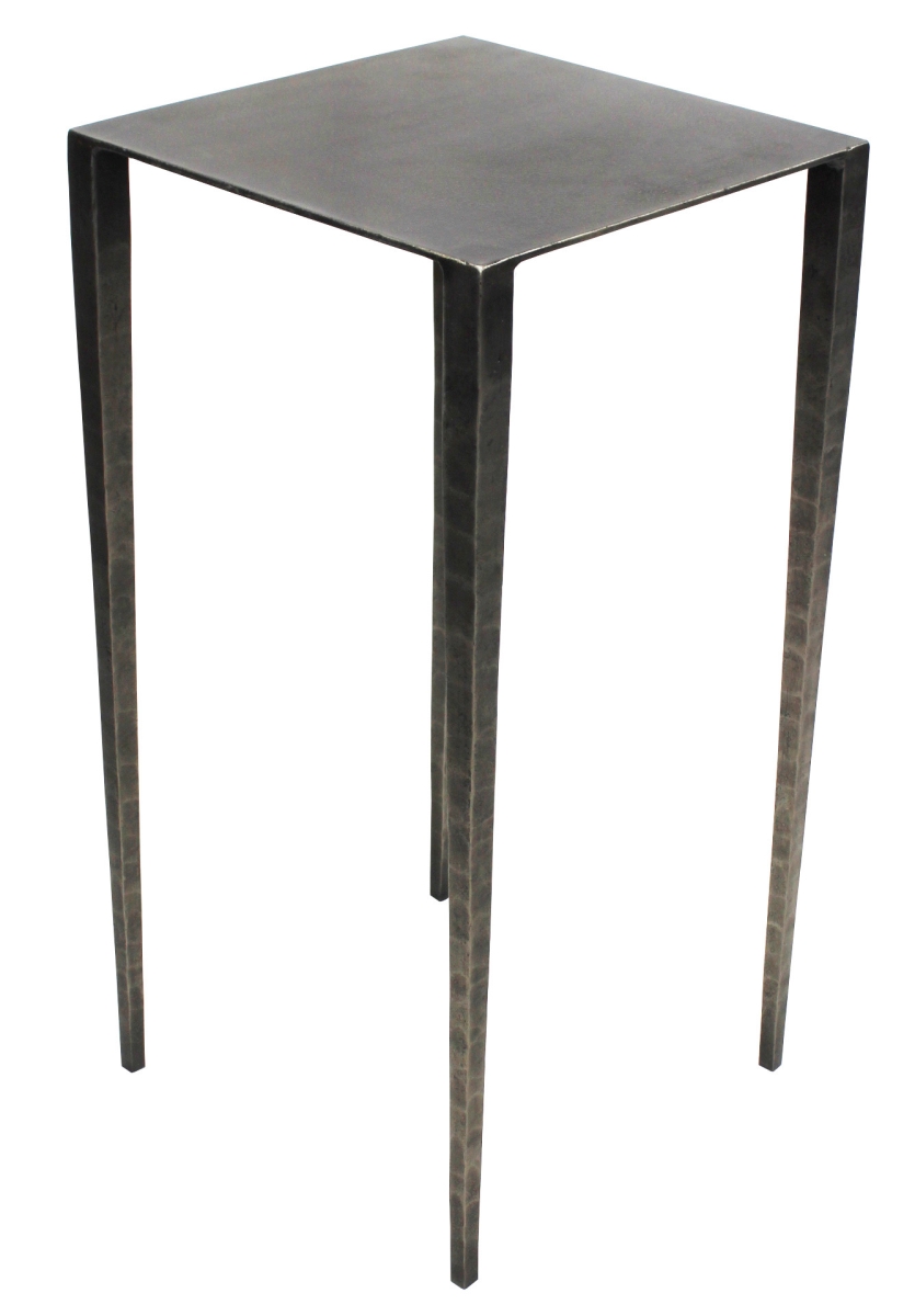 24 x 12 x 12 in. Nickel Iron Square End Table