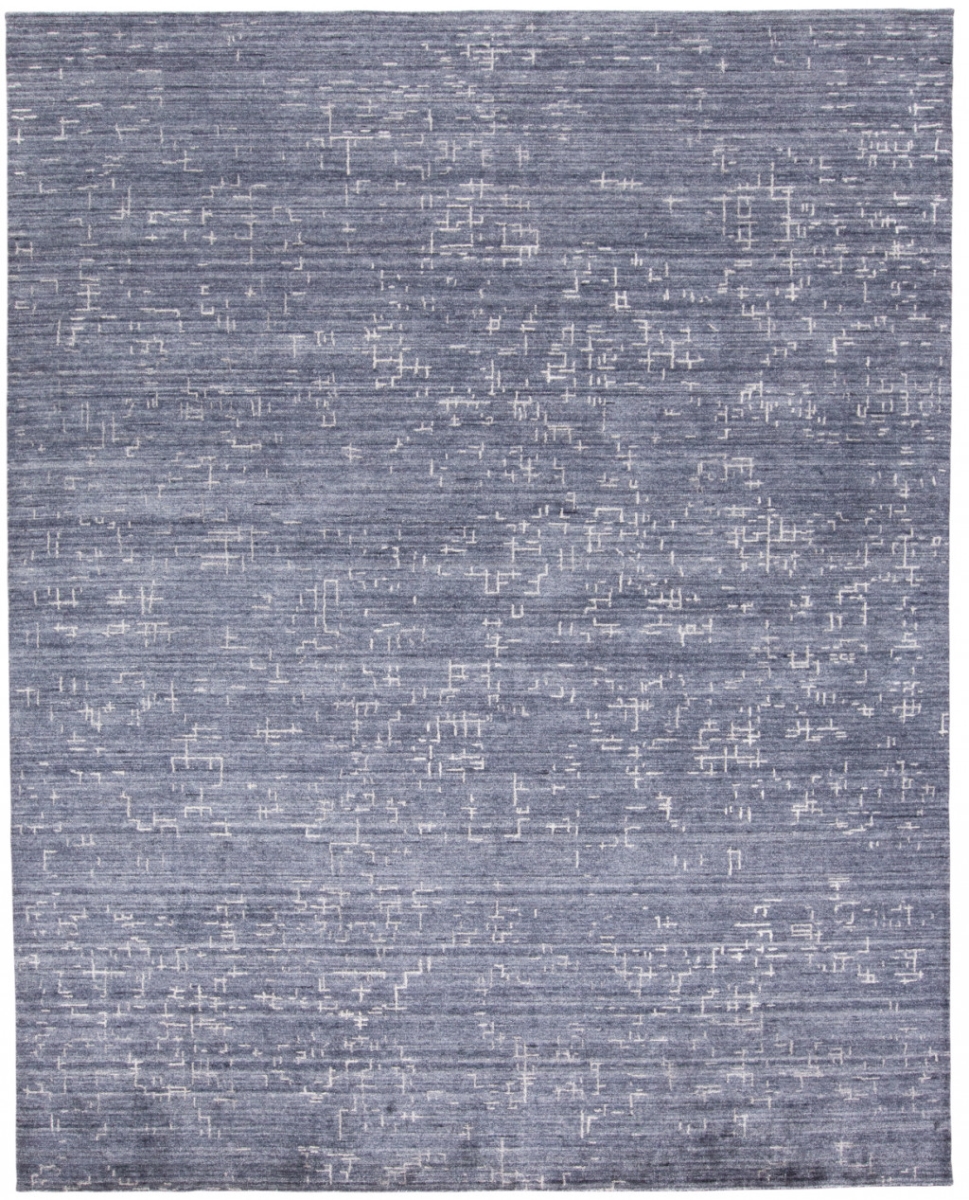 511914 2 x 3 ft. Blue & Ivory Abstract Hand Woven Rectangle Area Rug