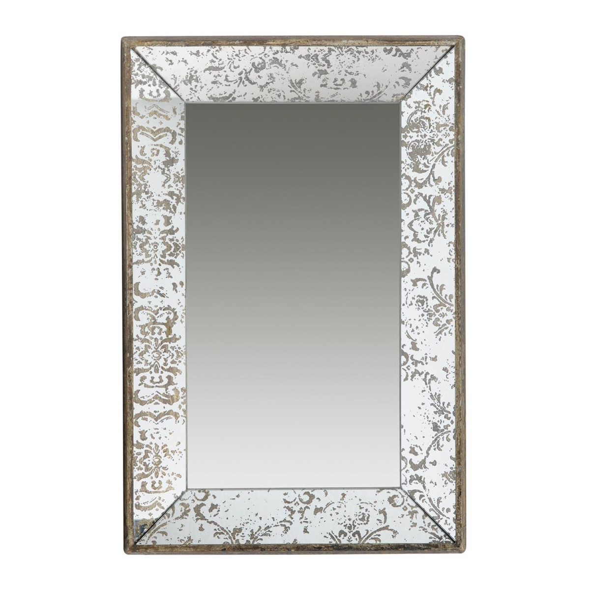 15.6 x 23.8 x 2 in. Rectangle Vintage Style Wall Mounted Accent Mirror