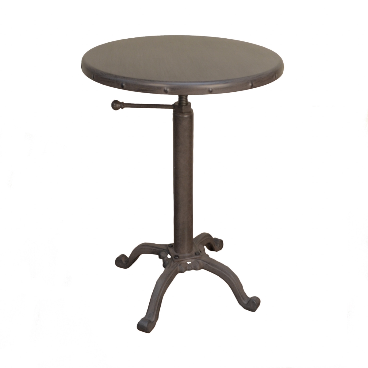 22 x 18 x 18 in. Industrial & Inustrial Iron Round End Table