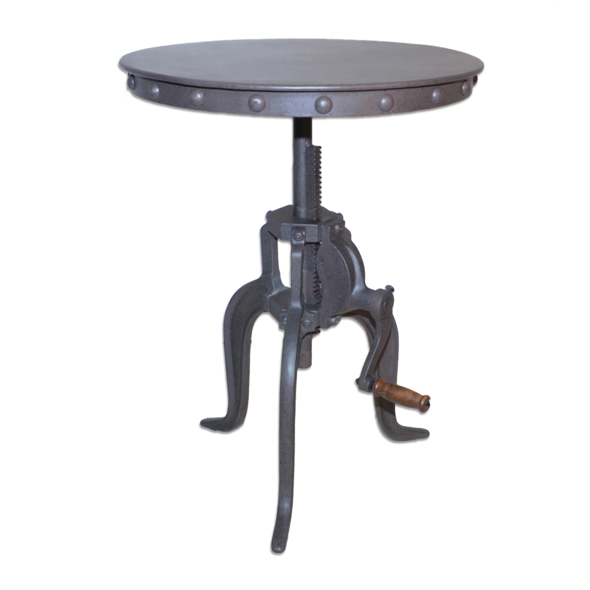 19 x 18 x 18 in. Inndustrial & Industrial Metal Round End Table