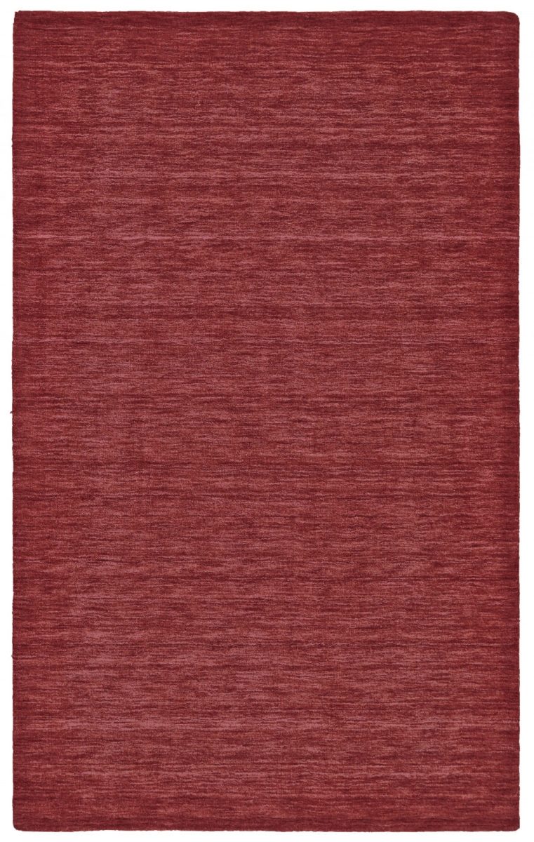 2 x 3 ft. Red Wool Hand Woven Stain Resistant Rectangle Area Rug