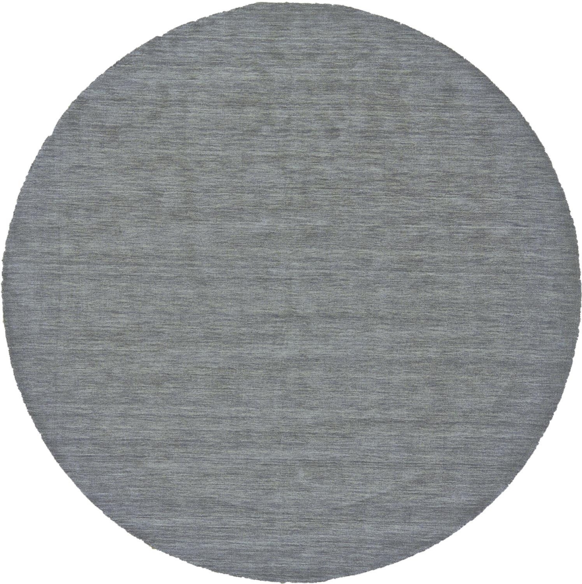10 ft. Gray & Blue Wool Hand Woven Stain Resistant Round Area Rug - Gray and Blue - 10 ft.