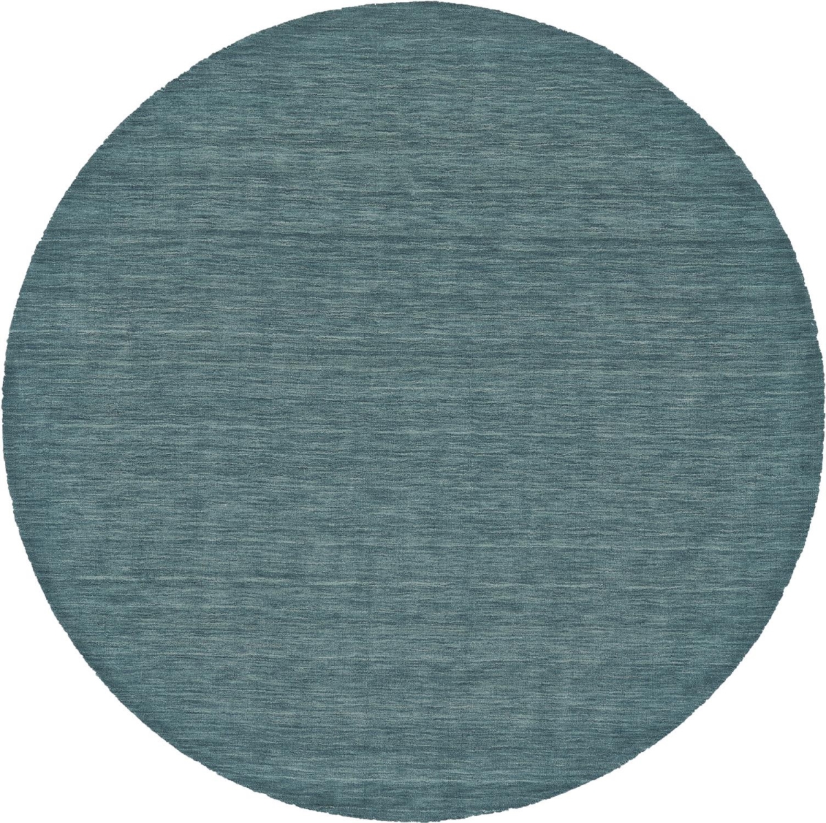 10 ft. Blue & Green Wool Hand Woven Stain Resistant Round Area Rug - Blue Green - 10 ft.
