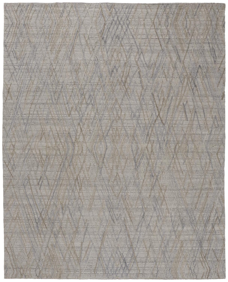 513545 5 x 8 ft. Gray & Blue Abstract Hand Woven Rectangle Area Rug