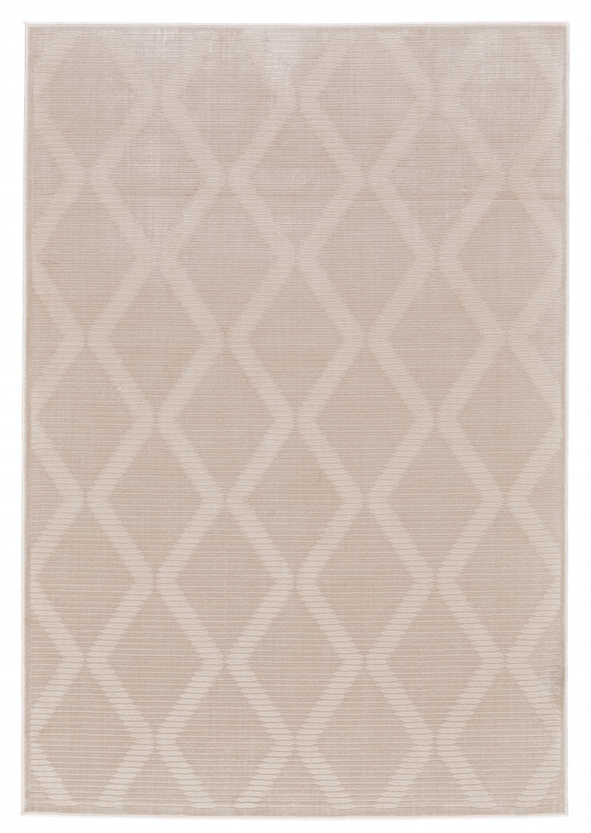 515533 2 x 3 ft. Ivory & Tan Geometric Stain Resistant Rectangle Area Rug