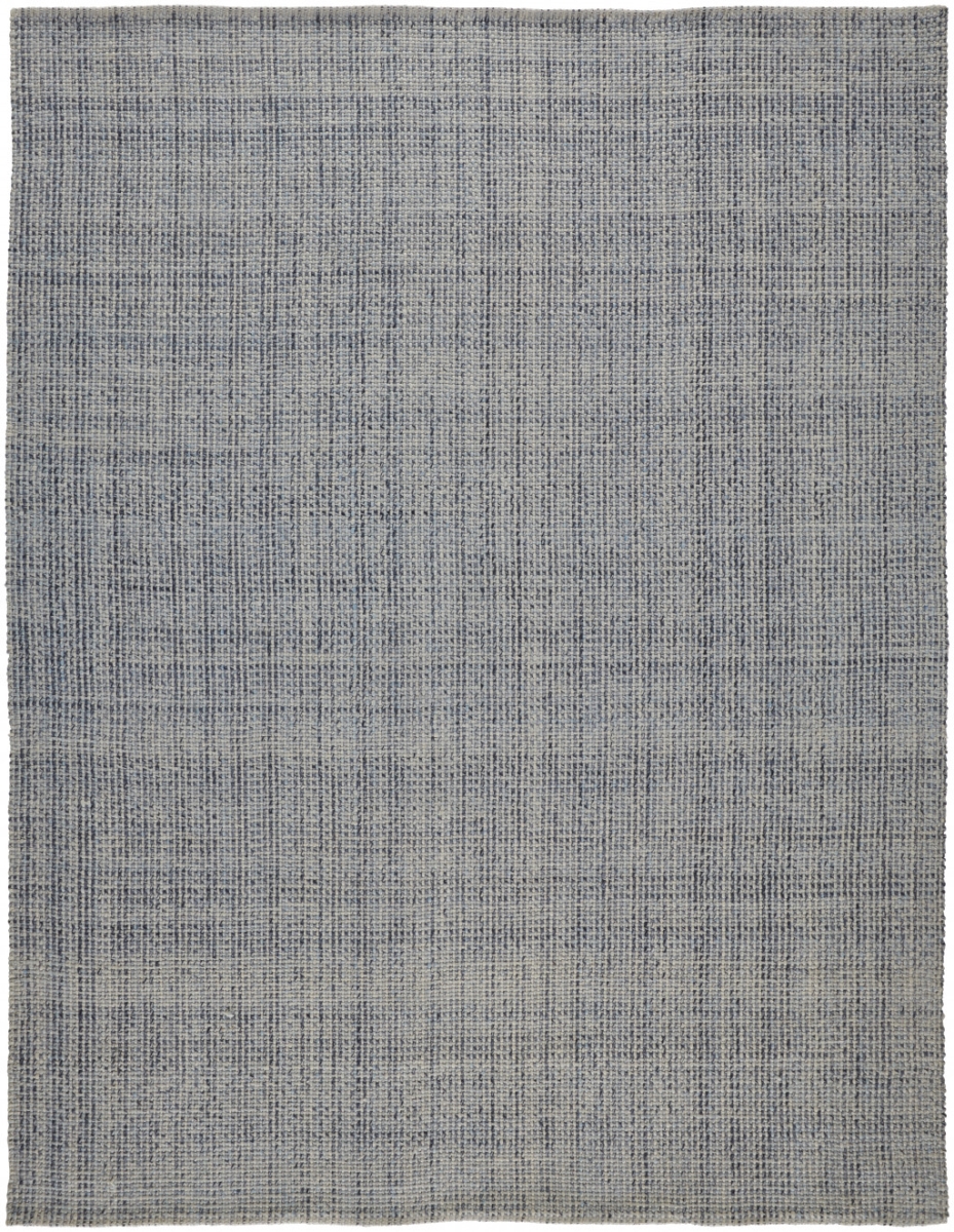 514553 2 x 3 ft. Gray Ivory & Blue Hand Woven Rectangle Area Rug