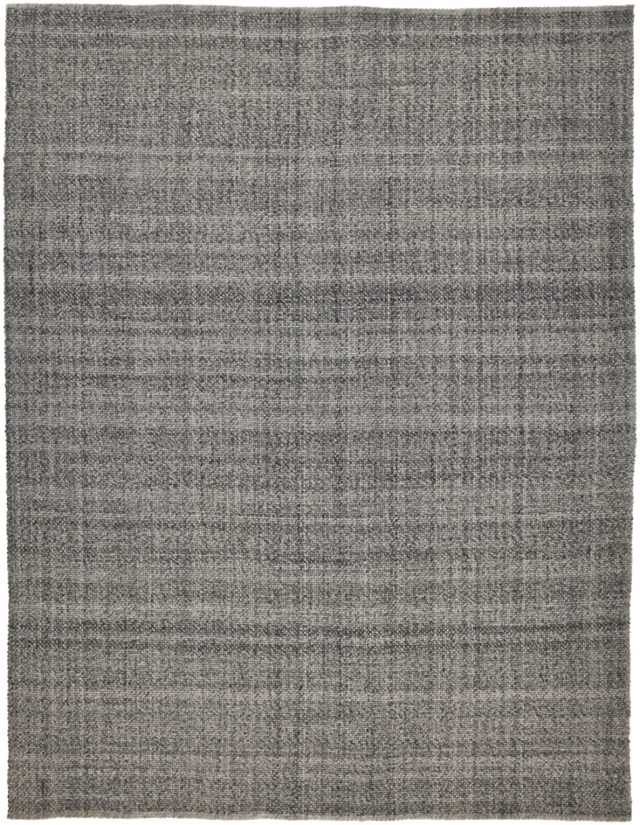 514566 5 x 8 ft. Gray & Ivory Hand Woven Rectangle Area Rug