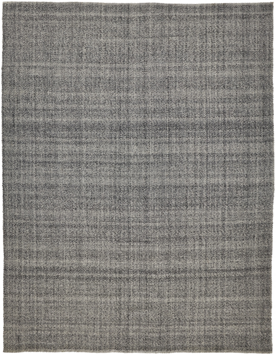 514567 8 x 10 ft. Gray & Ivory Hand Woven Rectangle Area Rug