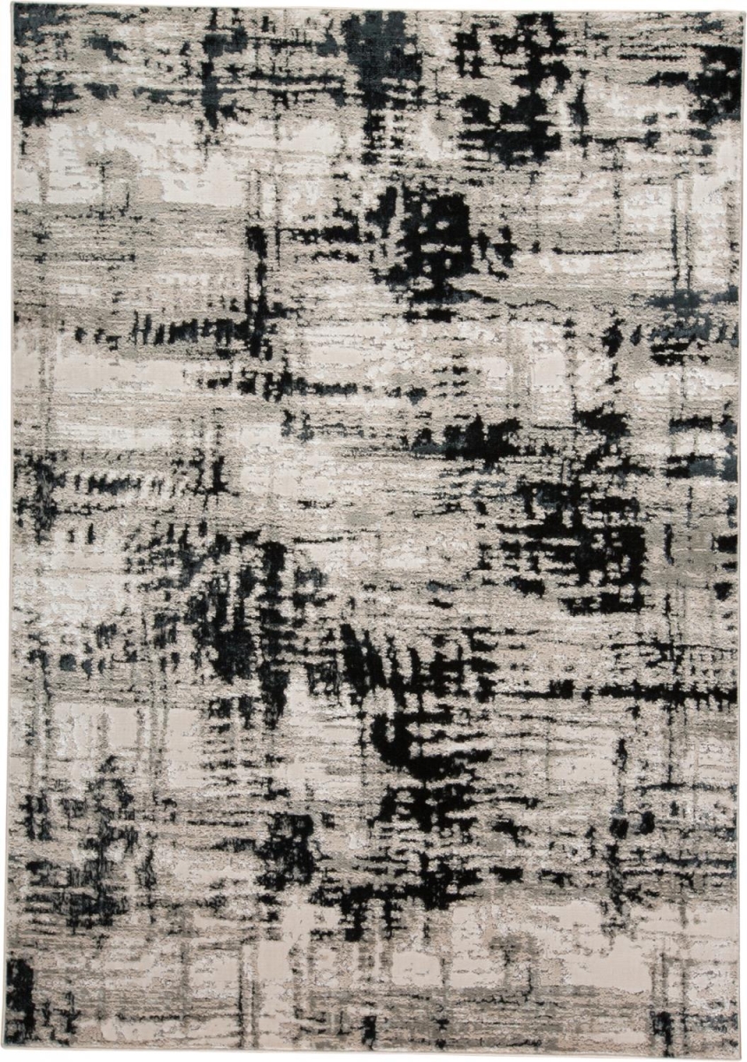 515292 4 x 6 ft. Black White & Gray Rectangle Area Rug