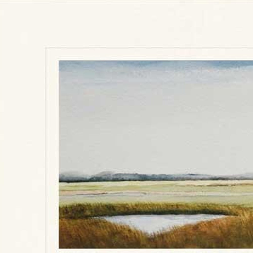 18 x 30 x 1 in. Marshlands II Framed Art Silver Picture Frame Print Wall Art - Set of 2