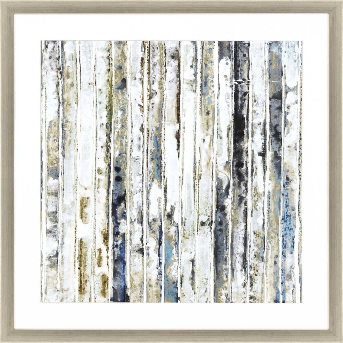 39 x 39 x 2 in. Visionaire 2 Framed Art Silver Picture Frame Print Wall Art