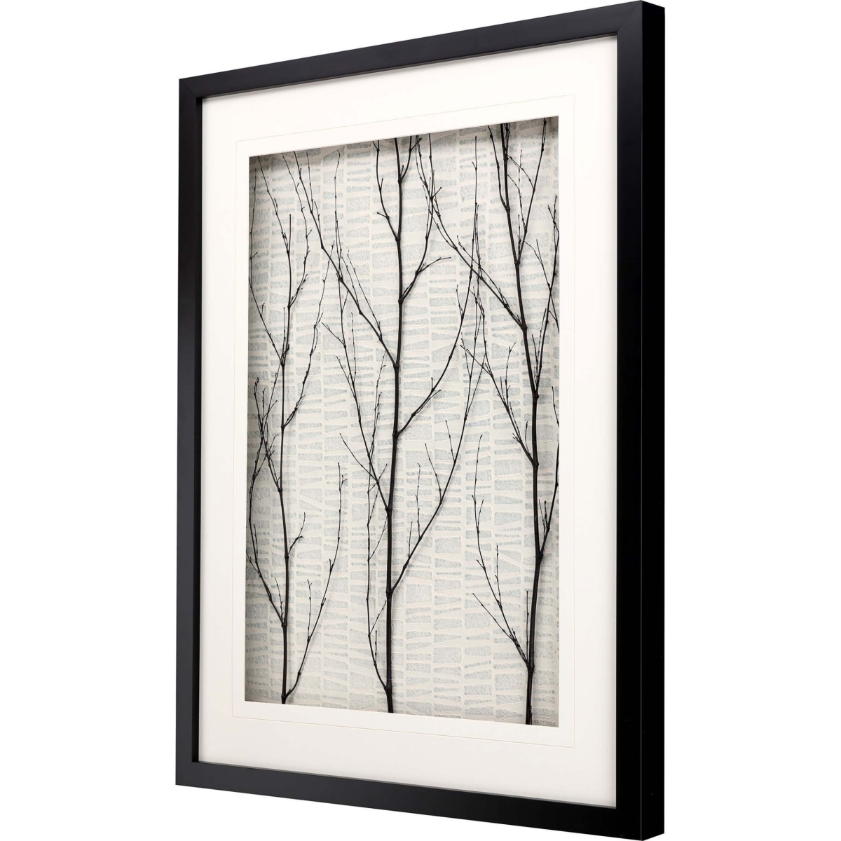 43 x 33 x 3 in. Silent Tree Framed Art Black Picture Frame Print Wall Art