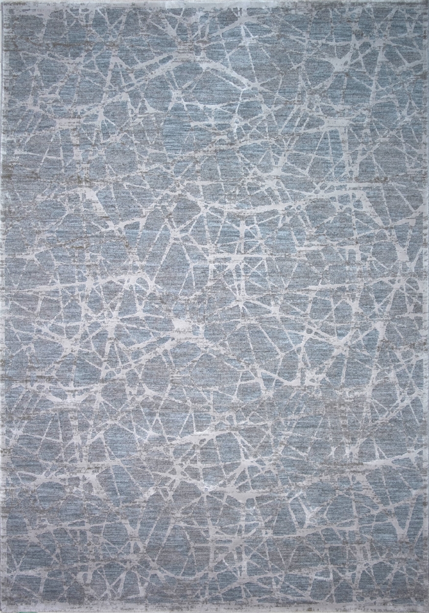 9 x 12 ft. Turquoise Abstract Power Loom Stain Resistant Rectangle Area Rug - Turquoise - 9 x 12 ft.
