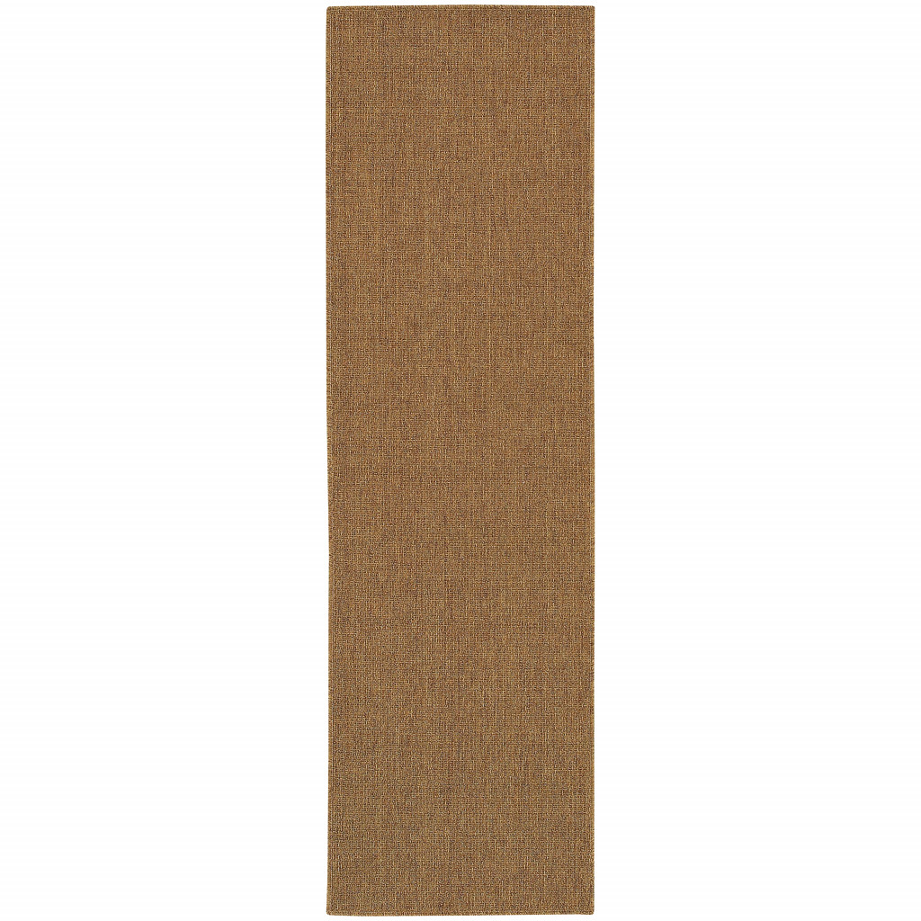 2 x 8 ft. Stain Resistant Indoor & Outdoor Area Runner, Tan