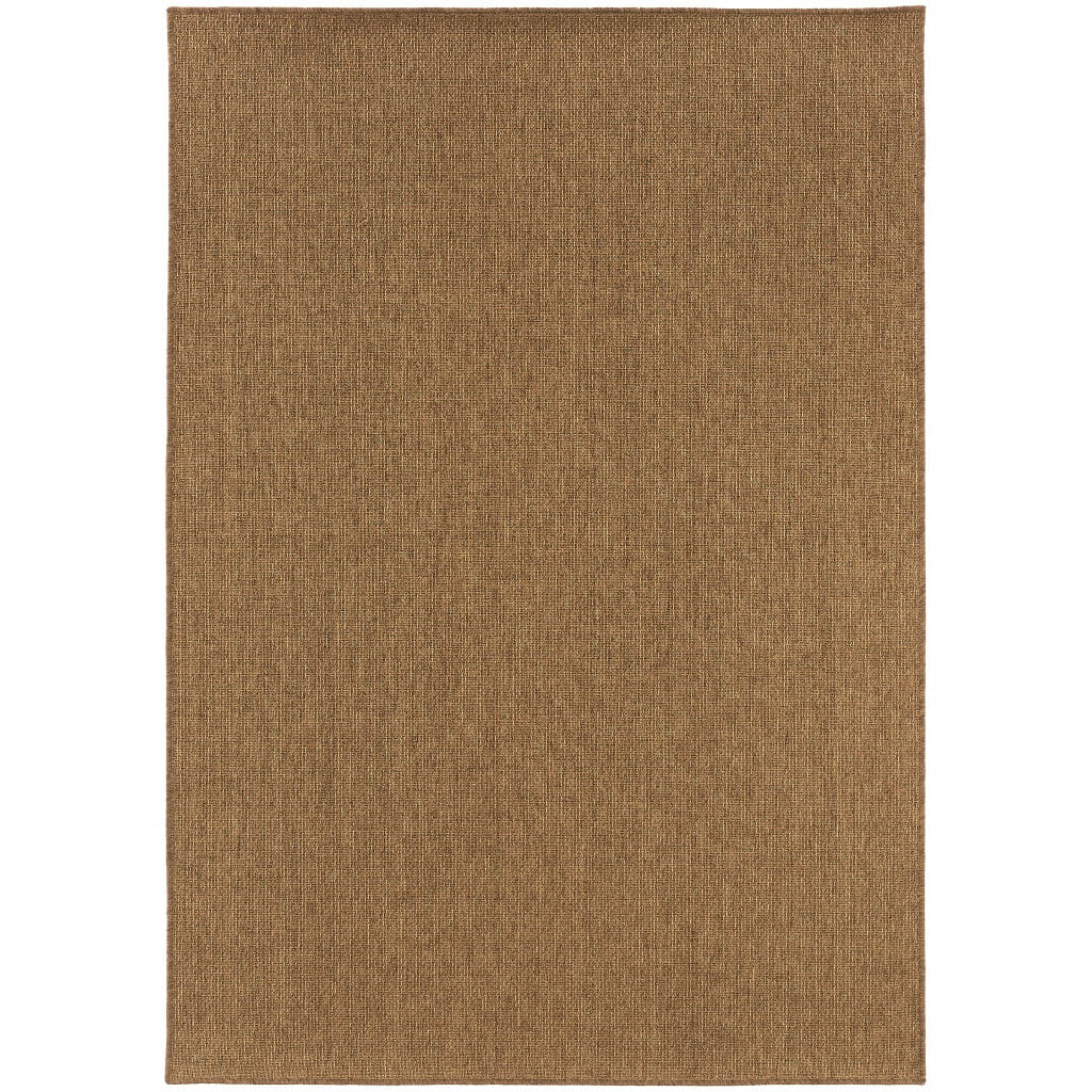 505577 9 x 13 ft. Tan Stain Resistant Indoor & Outdoor Rectangle Area Rug