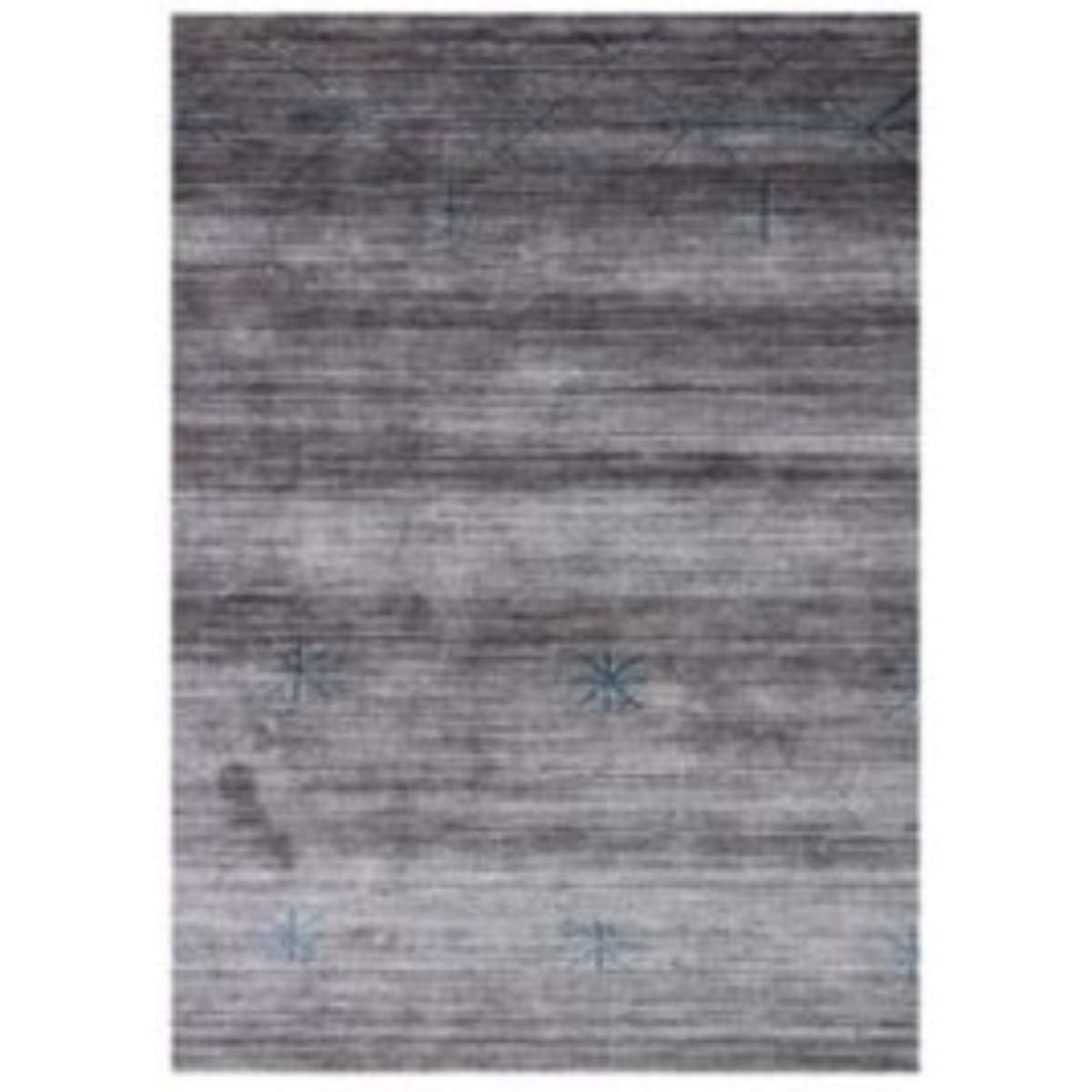 8 x 11 ft. Silver & Blue Ombre Hand Loomed Rectangle Area Rug