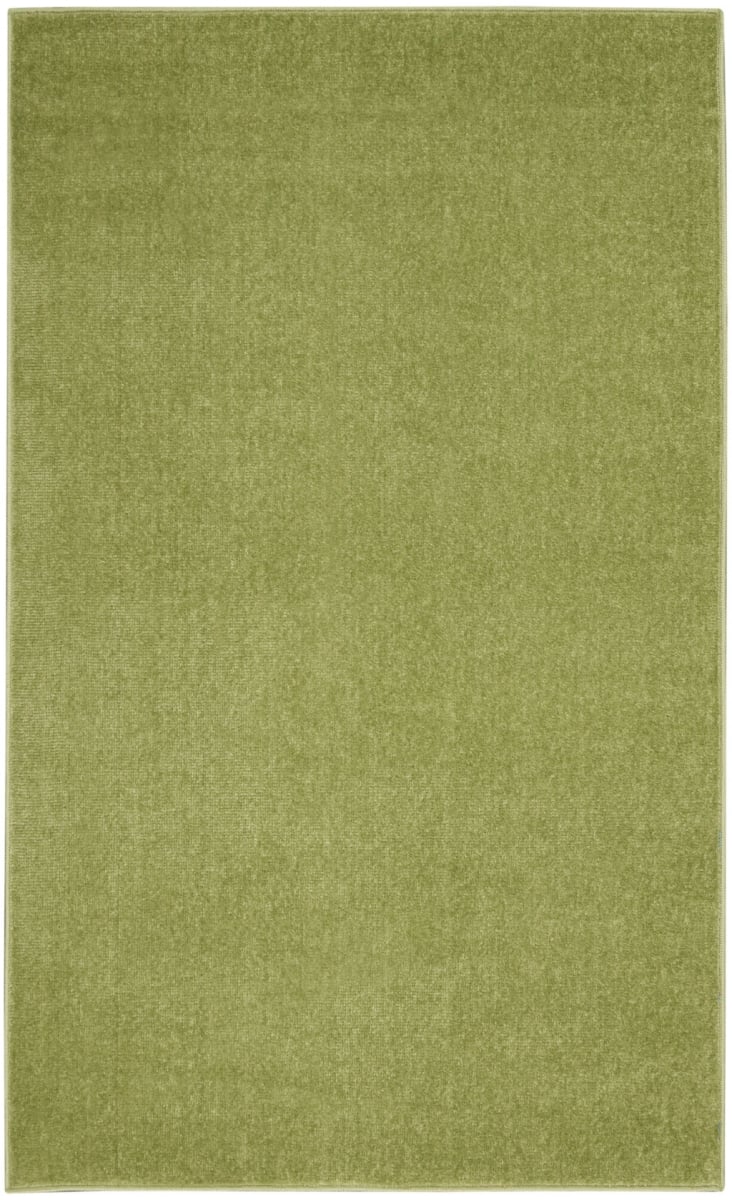 3 x 5 ft. Green Non Skid Indoor & Outdoor Rectangle Area Rug - Green - 3 x 5 ft.