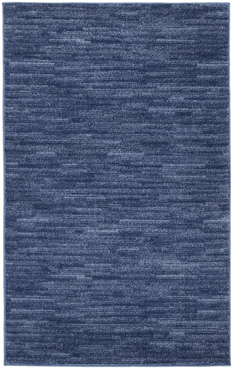 3 x 5 ft. Navy Blue Non Skid Indoor & Outdoor Rectangle Area Rug - Blue - 3 x 5 ft.