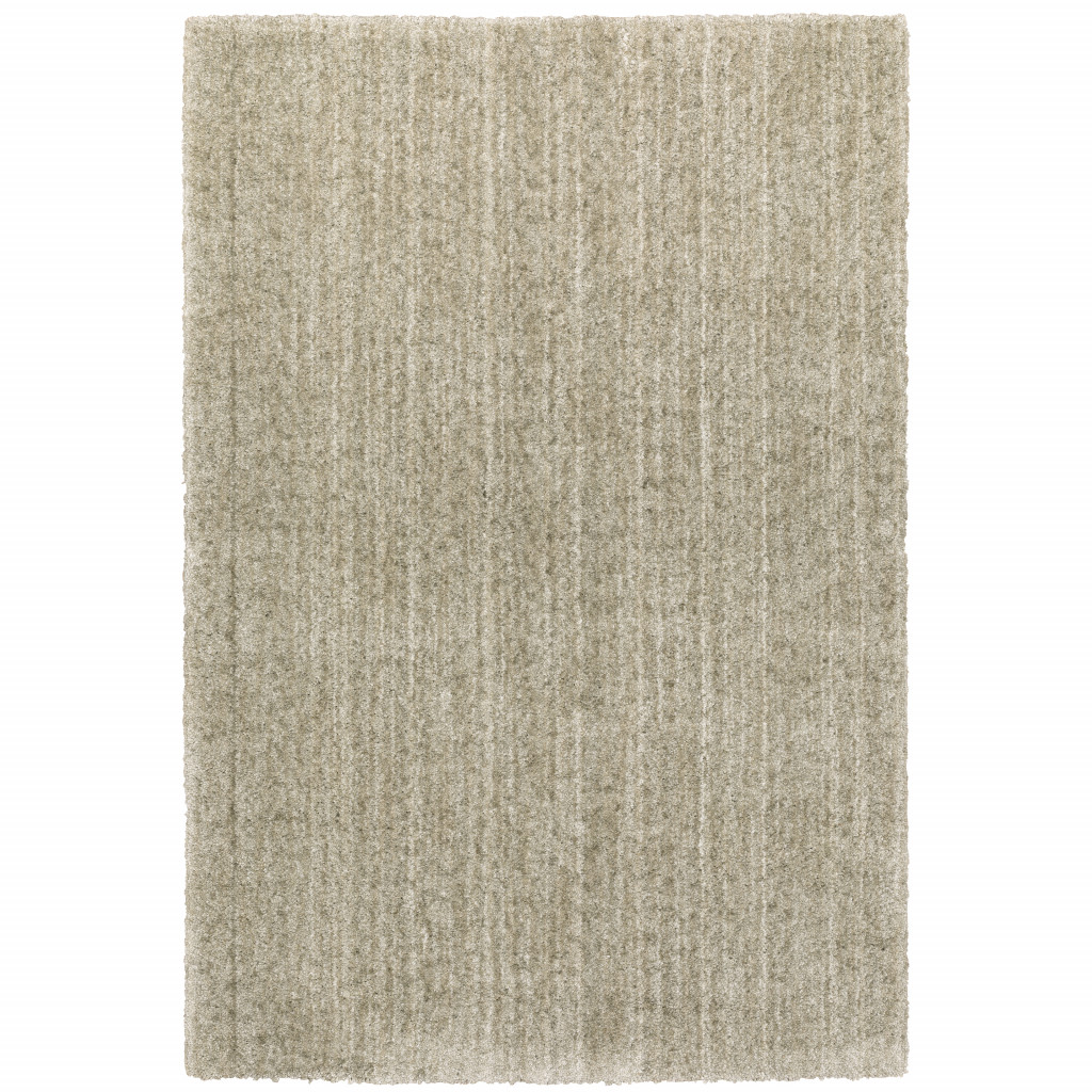 Picture of HomeRoots 507848 10 x 13 ft. Stone Shag Power Loom Stain Resistant Rectangle Area Rug