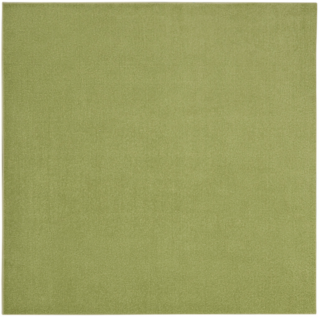 479494 7 x 7 ft. Green Non Skid Indoor & Outdoor Square Area Rug