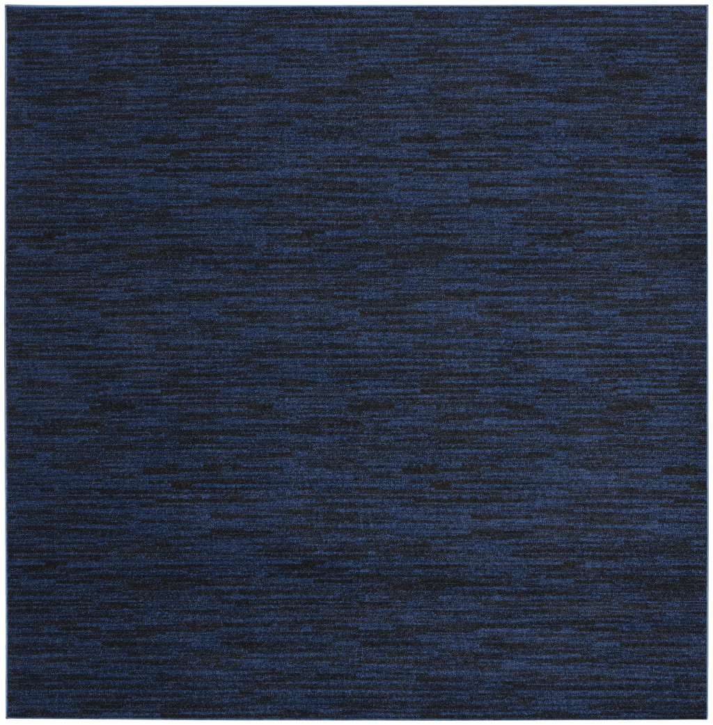 479520 7 x 7 ft. Midnight Blue Non Skid Indoor & Outdoor Square Area Rug