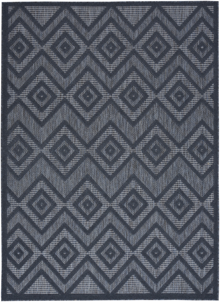 479673 5 x 7 ft. Navy Blue Argyle Indoor & Outdoor Rectangle Area Rug