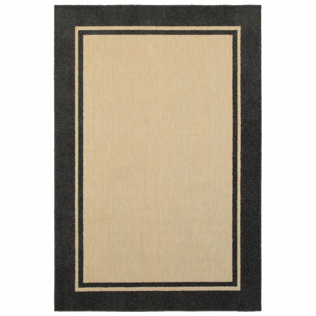 506598 2 x 4 ft. Sand Stain Resistant Indoor & Outdoor Rectangle Area Rug